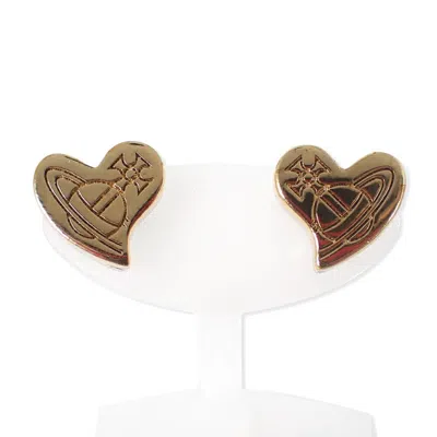 Pre-owned Vivienne Westwood Gold Stud Earrings () In Multi