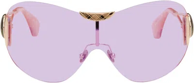 Vivienne Westwood Gold Tina Sunglasses In 457 Iridescent Mirro