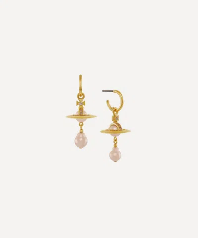 Vivienne Westwood Gold-tone Aleksa Drop Hoop Earrings
