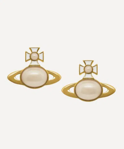 Vivienne Westwood Gold-tone Gaby Stud Earrings