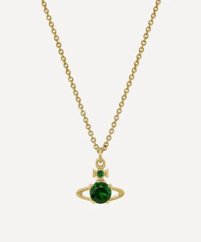 Vivienne Westwood Gold-tone Reina Pendant Necklace In Burgundy