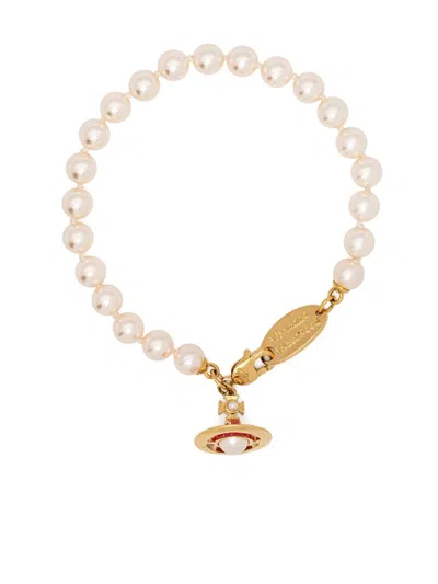 Vivienne Westwood Gold-tone Simonetta Pearl Bracelet