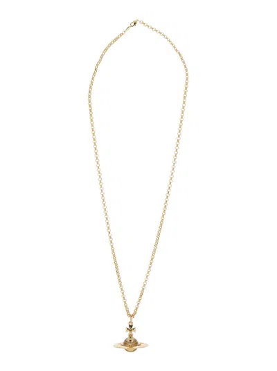 Vivienne Westwood Golden Logo Pendant Necklace