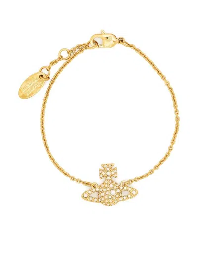 Vivienne Westwood Grace Bas Relief Bracelet In Gold