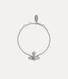 Vivienne Westwood Grace Bas Relief Bracelet Silver Zirconia Women In Silver
