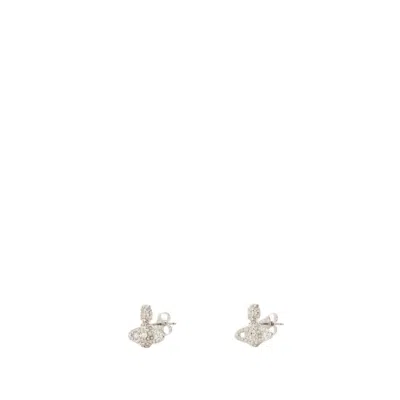 Vivienne Westwood Grace Bas Relief Earrings - Brass - Silver