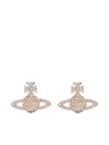 Vivienne Westwood Grace Bas Relief Earrings In Silver
