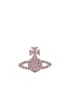 Vivienne Westwood Grace Bas Relief Orb Crystal Earrings In Metallic