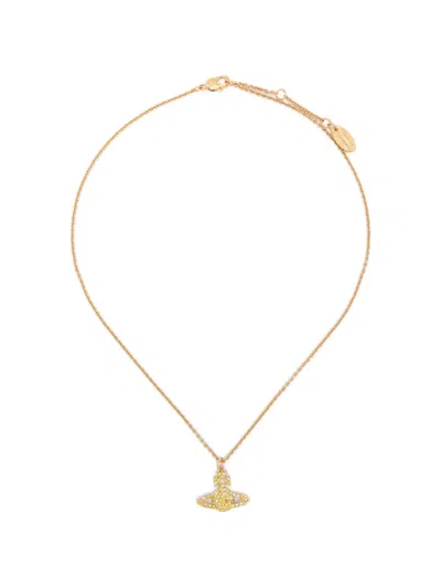 Vivienne Westwood Grace Bas Relief Pendant Necklace In Gold