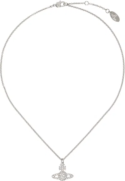 Vivienne Westwood Grace Bas Relief Pendant Necklace In Silver