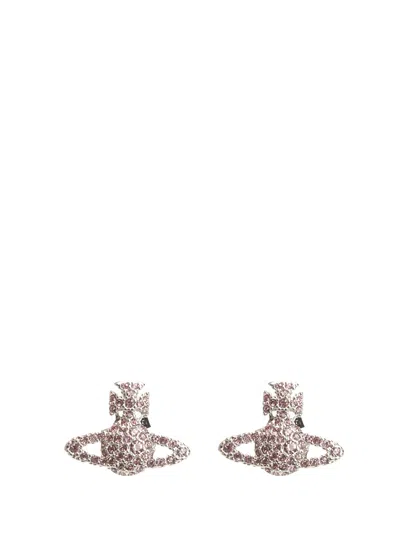 Vivienne Westwood Grace Bas Relief Stud Earrings Jewelry Silver