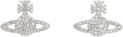 Vivienne Westwood Grace Bas Relief Stud Earrings In Metallic