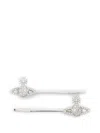 Vivienne Westwood Fermagli Per Capelli Grace Bobby In Metallic