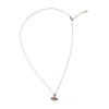 Vivienne Westwood Petite Pendant Necklace With Adjustable Chain In White