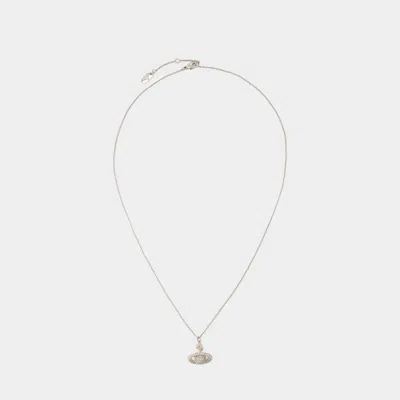 Vivienne Westwood Grace Small Pendant Necklace -  - Brass - Silver In White