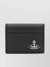 VIVIENNE WESTWOOD GRAINED TEXTURE BI-FOLD WALLETS WITH CARD SLOTS