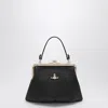 Vivienne Westwood Black Granny Frame Clutch In Black