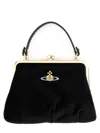 Vivienne Westwood Granny Frame Clutch Bag In Black