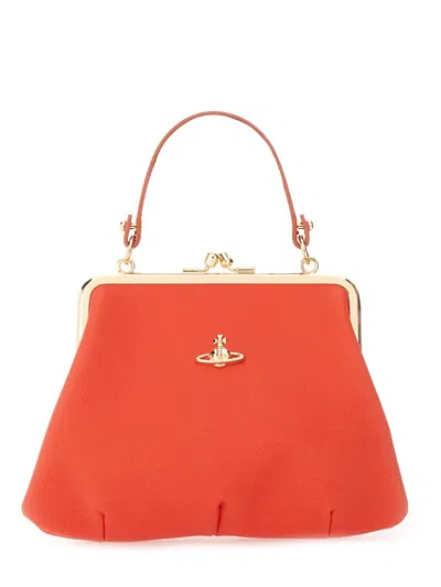 Vivienne Westwood Granny Frame Bag In Orange