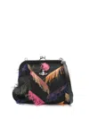 Vivienne Westwood Granny Frame Clutch Bag In Black
