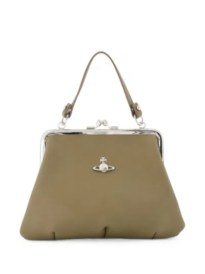 Vivienne Westwood Granny Frame Clutch Bag In Orange