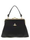 Vivienne Westwood Granny Frame Orb Velvet Tote Bag In Black