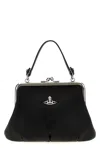 Vivienne Westwood Granny Frame Faux Leather Top Handle Bag In Black