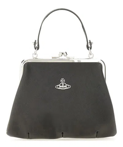 Vivienne Westwood Granny Frame Handbag In Black