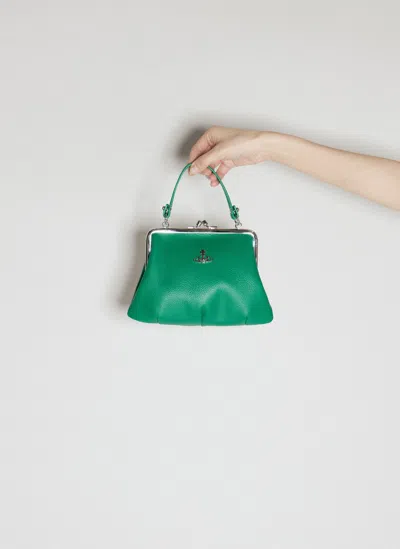 Vivienne Westwood Granny Frame Handbag In Green