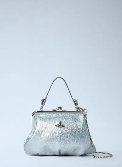 Vivienne Westwood Granny Frame Handbag In Silver