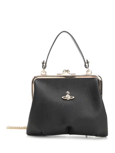 Vivienne Westwood Granny Frame Handbags Black