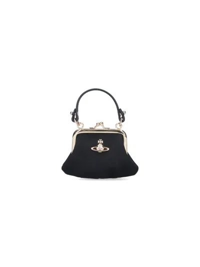 Vivienne Westwood Granny Frame Mini Bag In Black