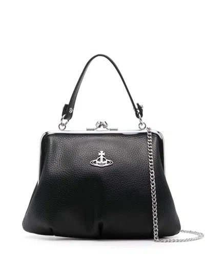 Vivienne Westwood Granny Frame Mini Bag In Black