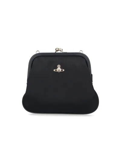 Vivienne Westwood Granny Frame Pouch In Black