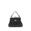 Vivienne Westwood Grained Texture Granny Frame Purse In Black