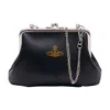 Vivienne Westwood Granny Frame Purse In Black
