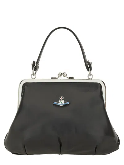 Vivienne Westwood Granny Frame Purse In Black