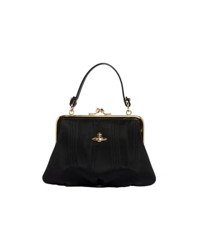 Vivienne Westwood Granny Frame Purse In Black
