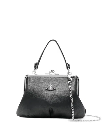 Vivienne Westwood Granny Frame Purse In Black