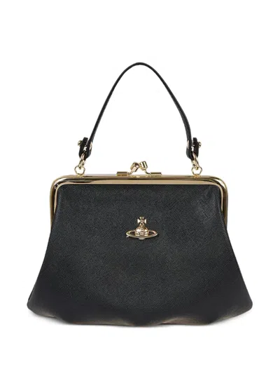 Vivienne Westwood Granny Frame Purse In Black