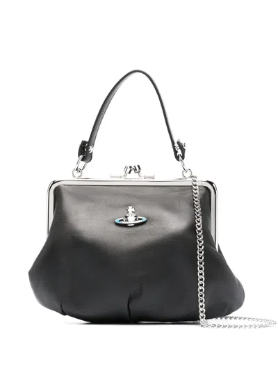 Vivienne Westwood Granny Frame Purse Crossbody Bag In Black
