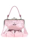 Vivienne Westwood Granny Frame Metallic-effect Tote Bag In Pink