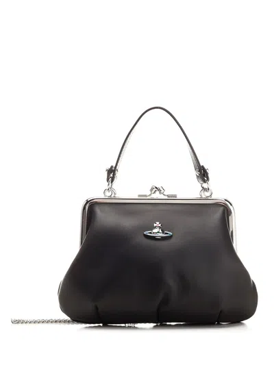 Vivienne Westwood Granny Frame Purse Handbags Black