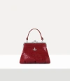Vivienne Westwood Granny Frame Purse Mini Croc-embossed Red One Size Women