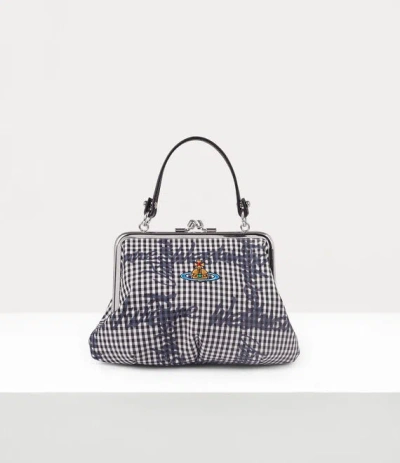 Vivienne Westwood Granny Frame Purse Print Classic Shirt Gingham-vw-black One Size Women