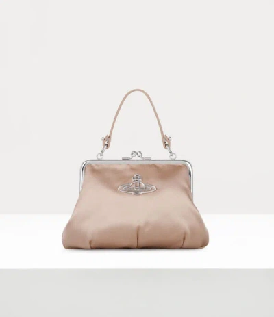 Vivienne Westwood Frame Purse In 126-vintage-pink-silver-hardware