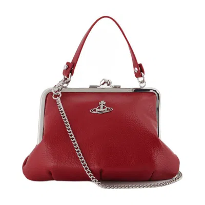 Vivienne Westwood Granny Frame Purse In Red