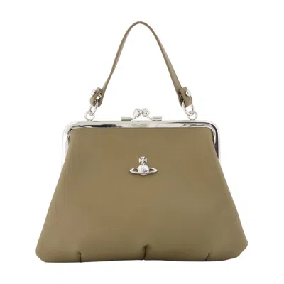 Vivienne Westwood Granny Frame Clutch Bag In Orange