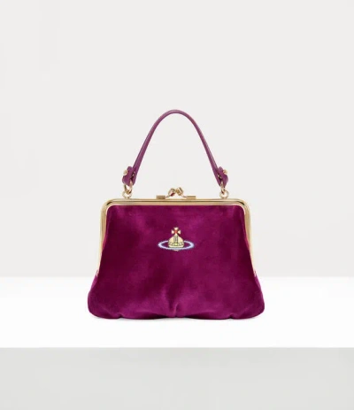 Vivienne Westwood Granny Frame Purse Velvet Purple One Size Women