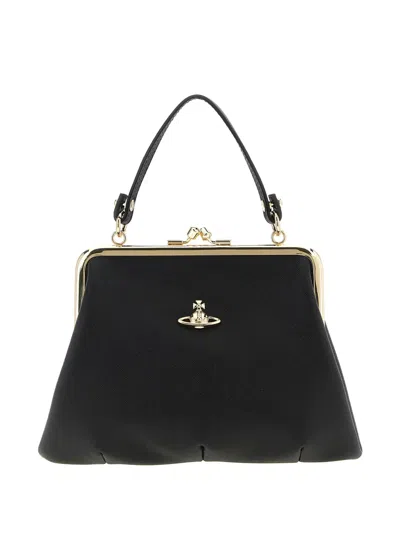 Vivienne Westwood Granny Frame Tote Bag In Black